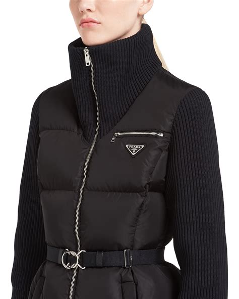 prada lightweight puffer jacket|prada puffer jacket price.